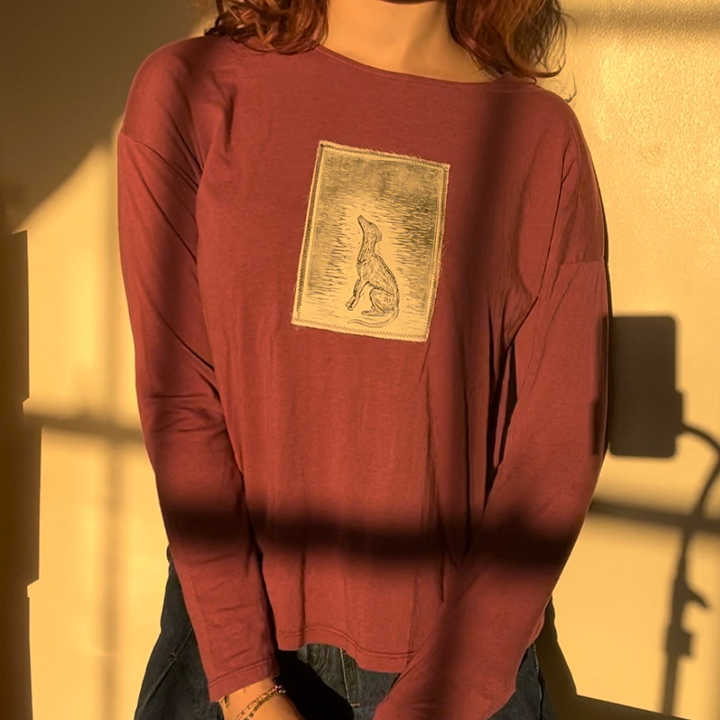 pink dog long sleeve