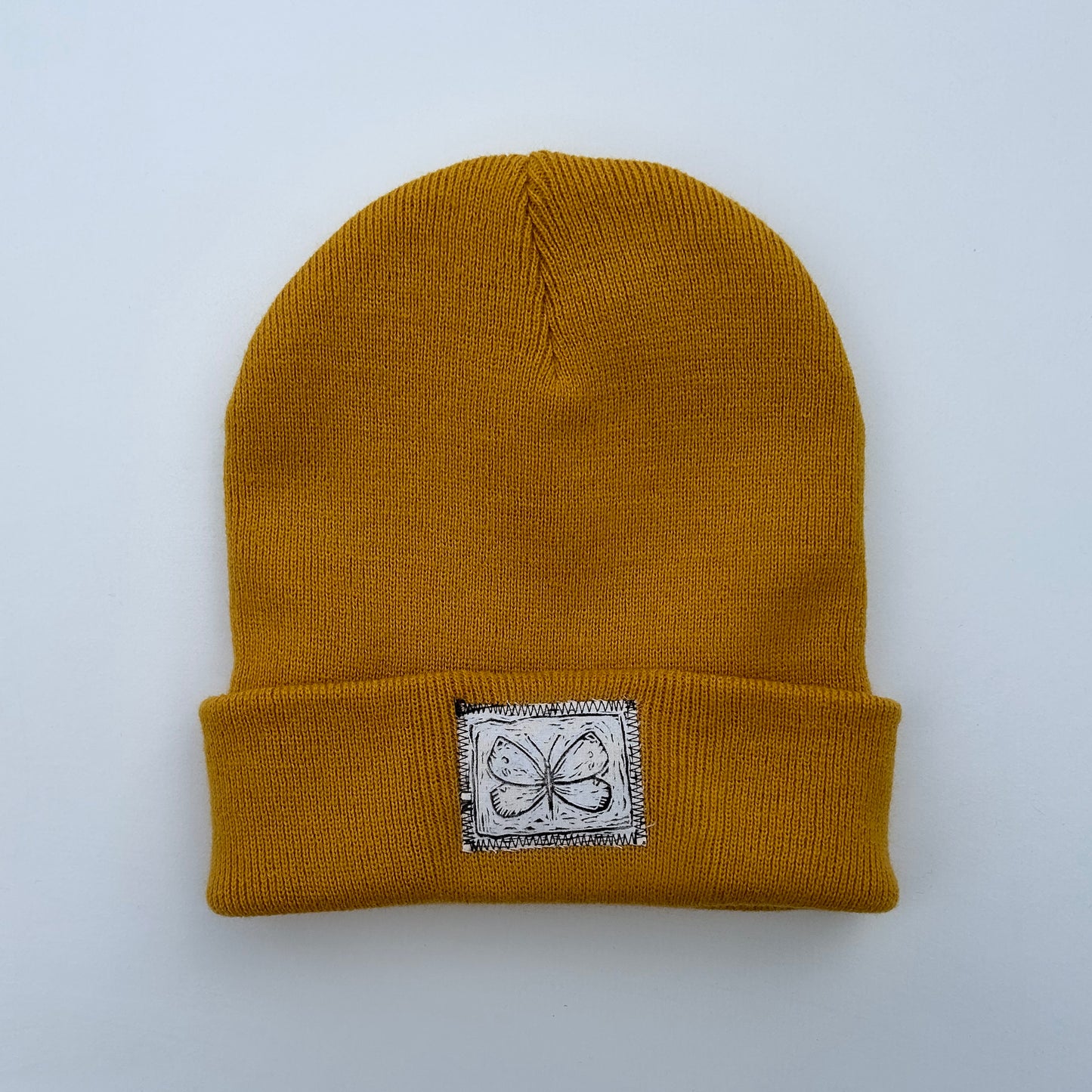 moth yellow beanie