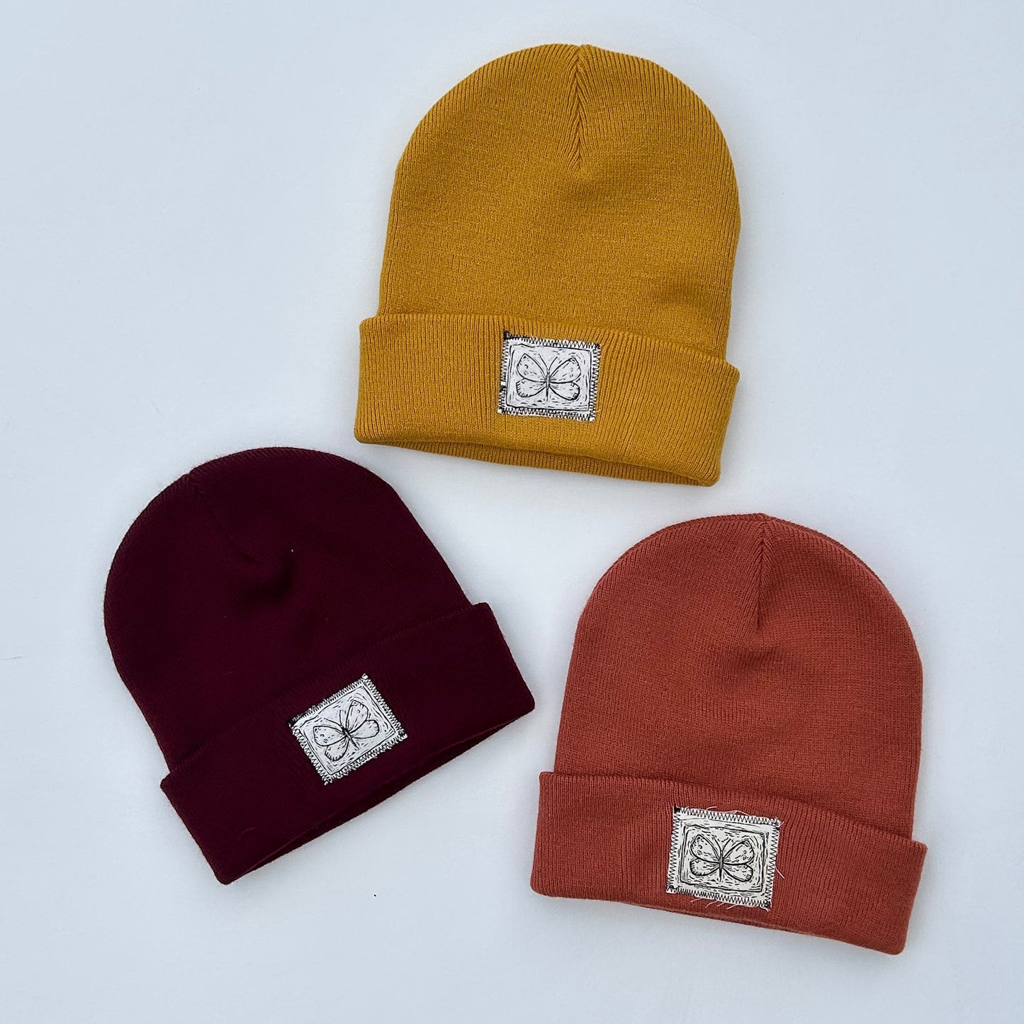 moth yellow beanie