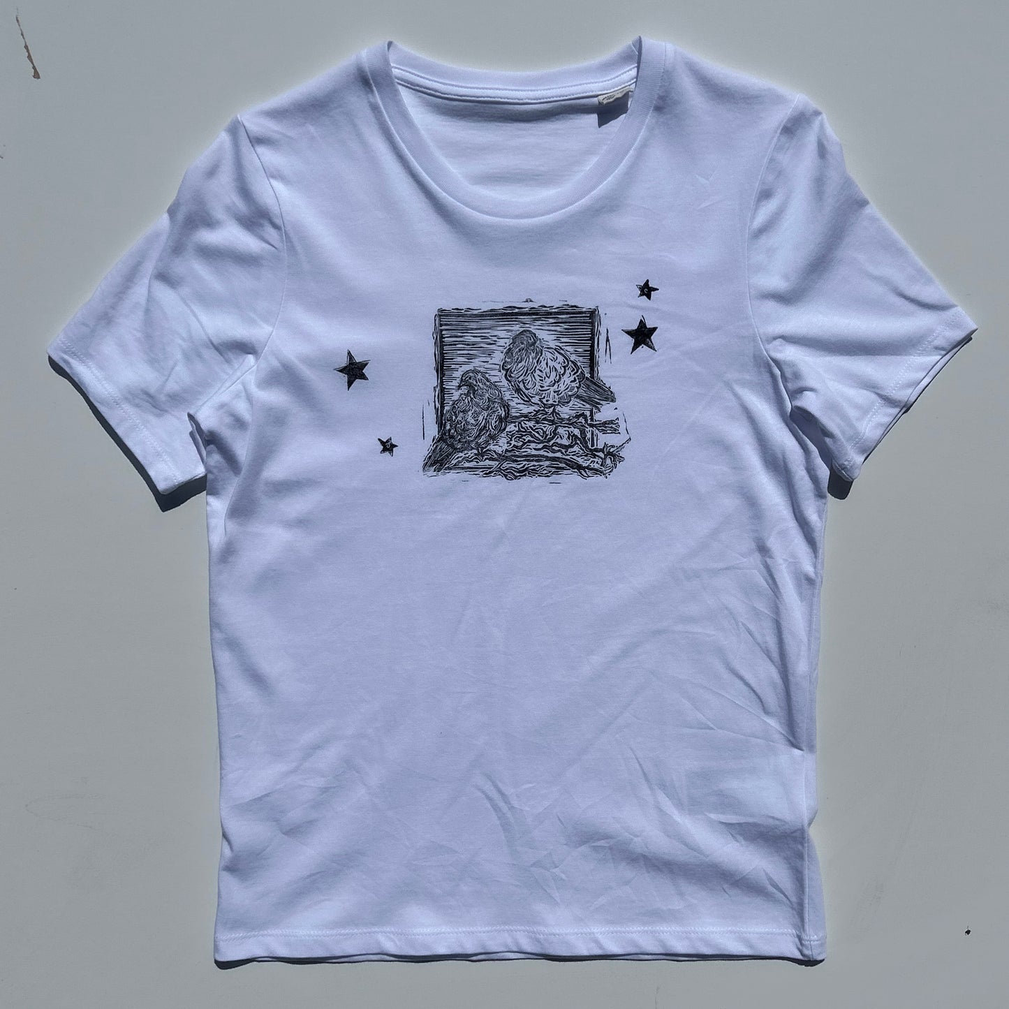 pigeon star baby tee