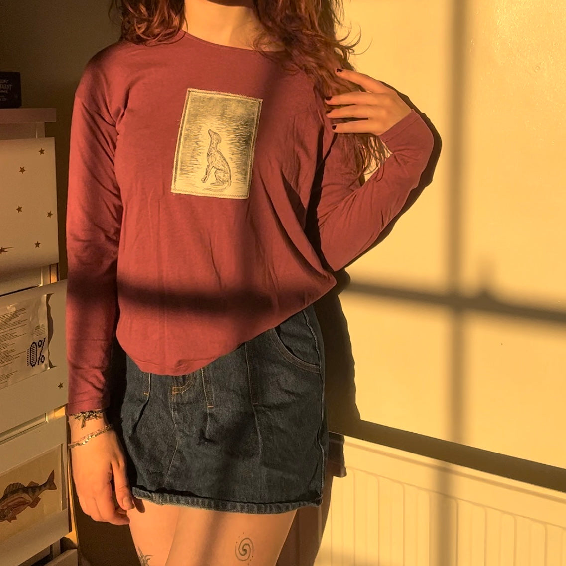 pink dog long sleeve